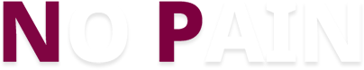 NO PAIN id NP Skin Booster Center slogan design font image